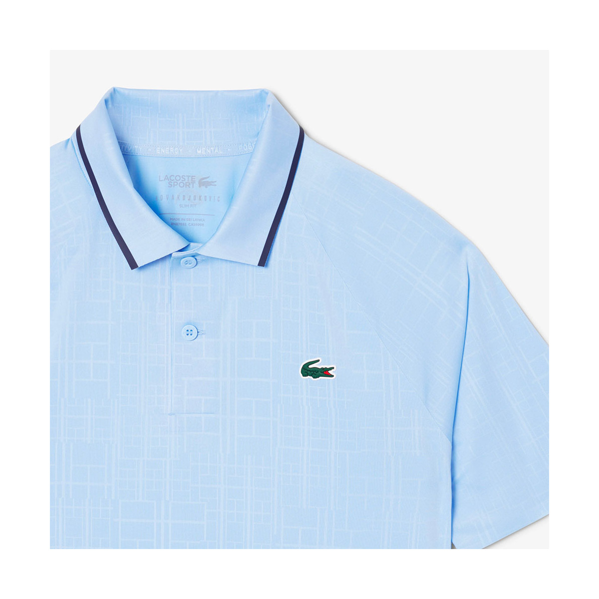 Polo Lacoste Tennis Novak Djokovic Zwart