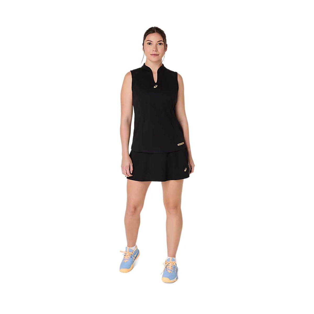 Asics Court Tanktop Zwart/Mint