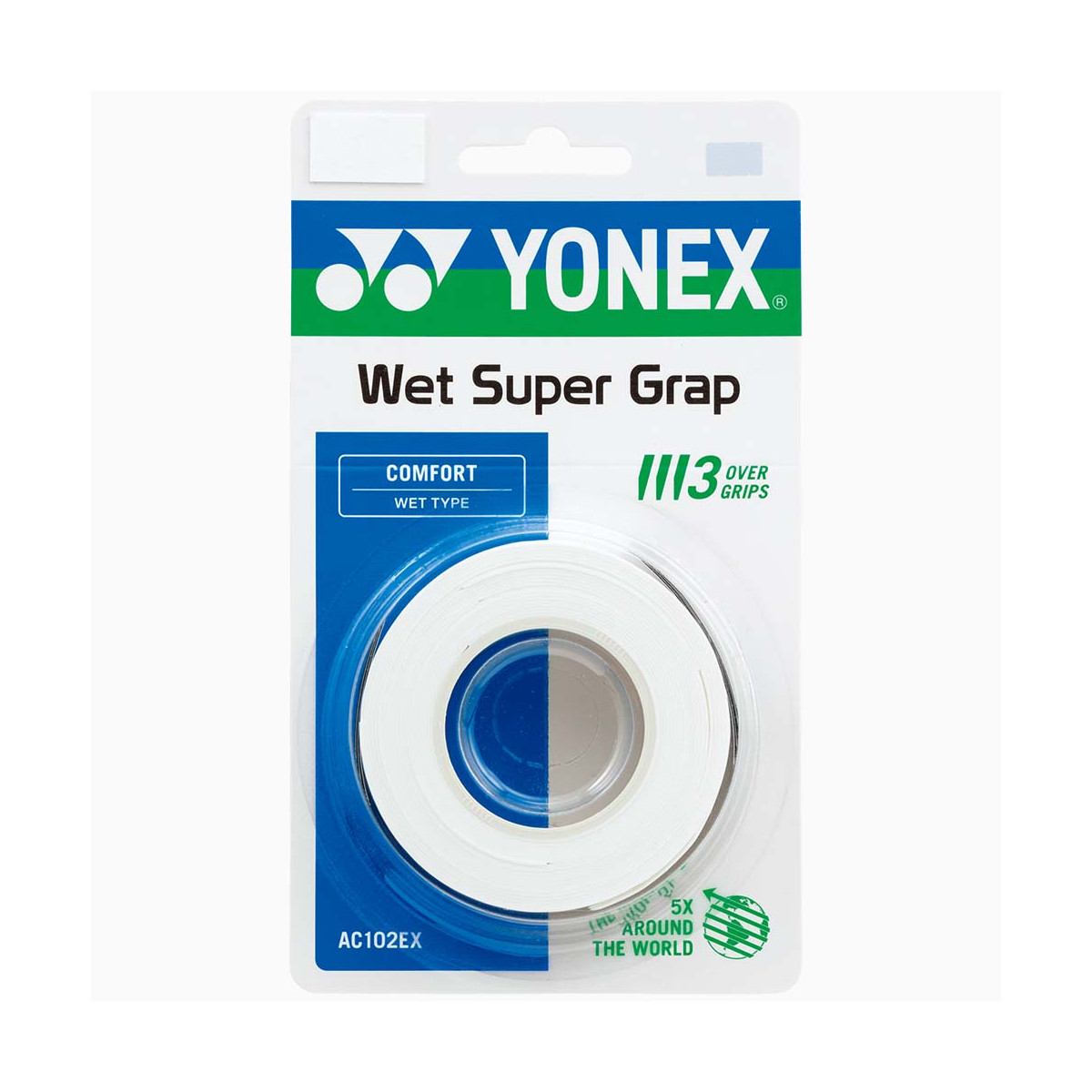 Yonex Wet Super Grap Wit x 3 overgrips