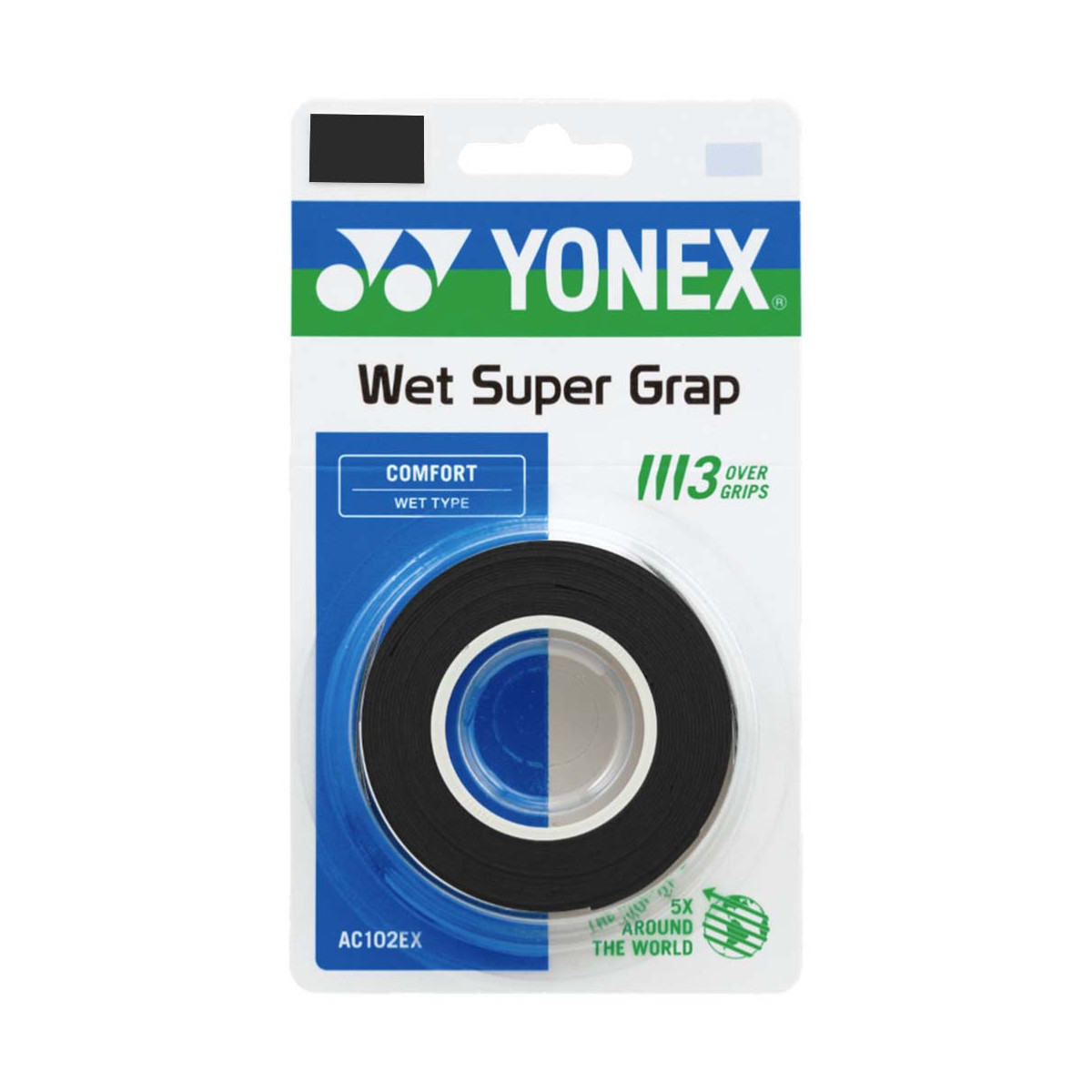 Yonex Wet Super Grap Zwart x 3 overgrips