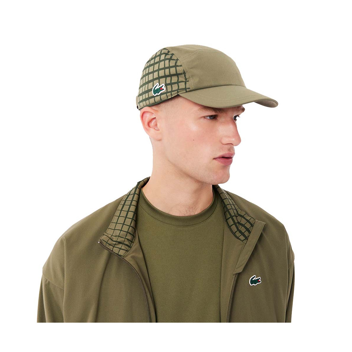 Lacoste Katoenen Twill Pet Marineblauw