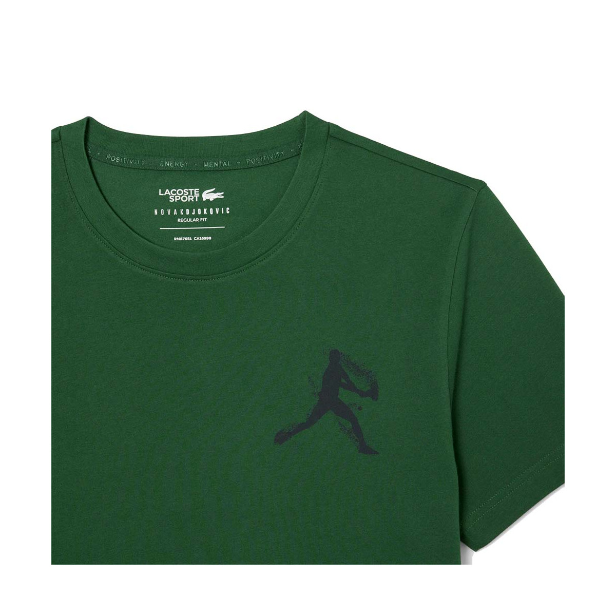 Pak T-Shirt + Lacoste Tennis Pet x Novak Djokovic Grijs Gem&ecirc;leerd / Wit