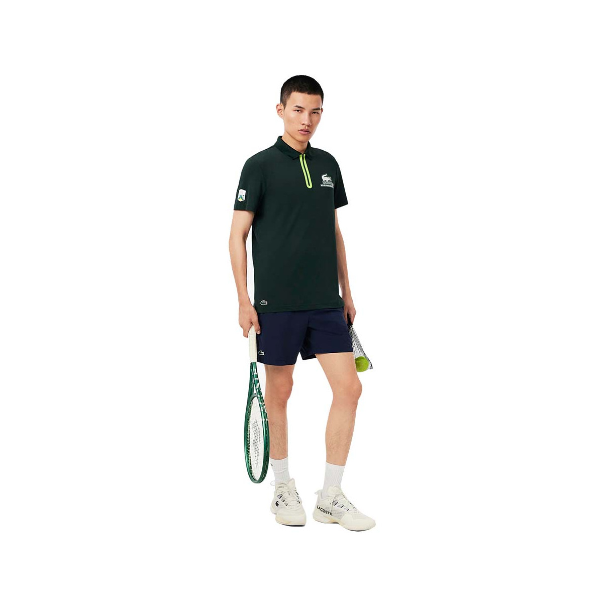 Lacoste Tennis Melbourne Daniil Medvedev groen polo