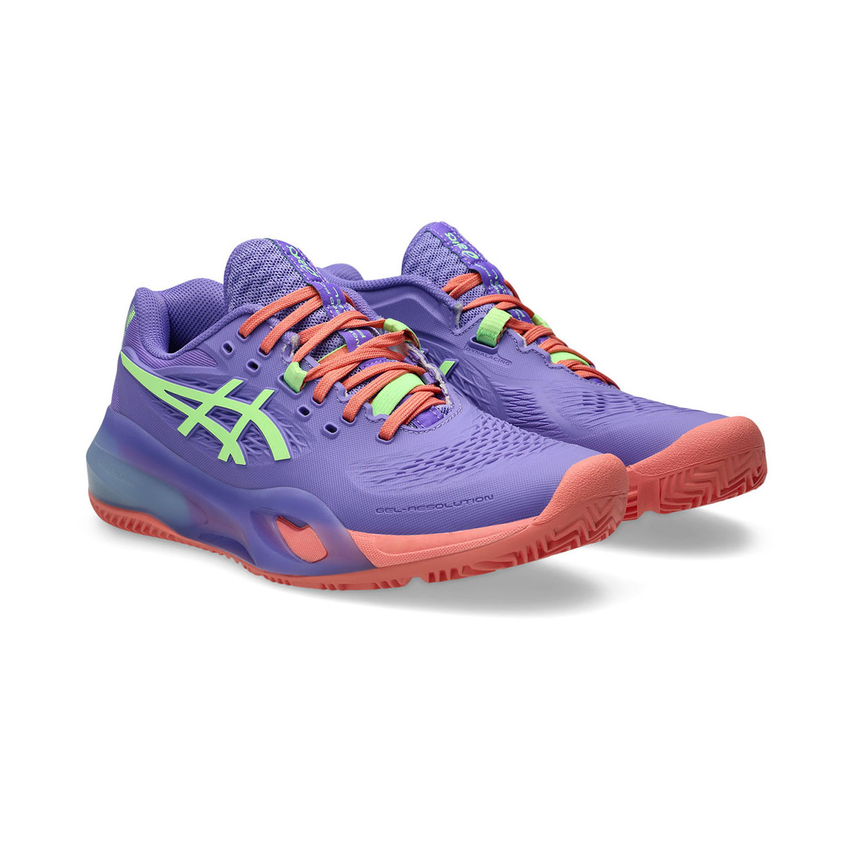 Asics Gel Resolution X Padel Dames Lichtblauw / Oranje Schoenen
