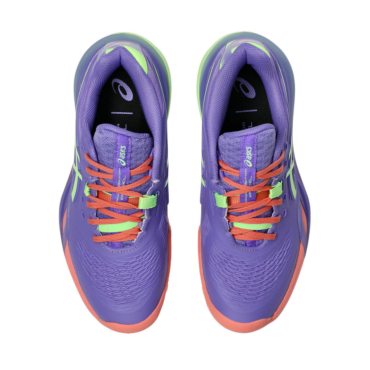 Asics Gel Resolution X Padel Dames Lichtblauw / Oranje Schoenen