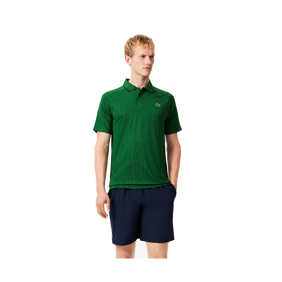 Korte Lacoste Tennis x Novak Djokovic Blauw