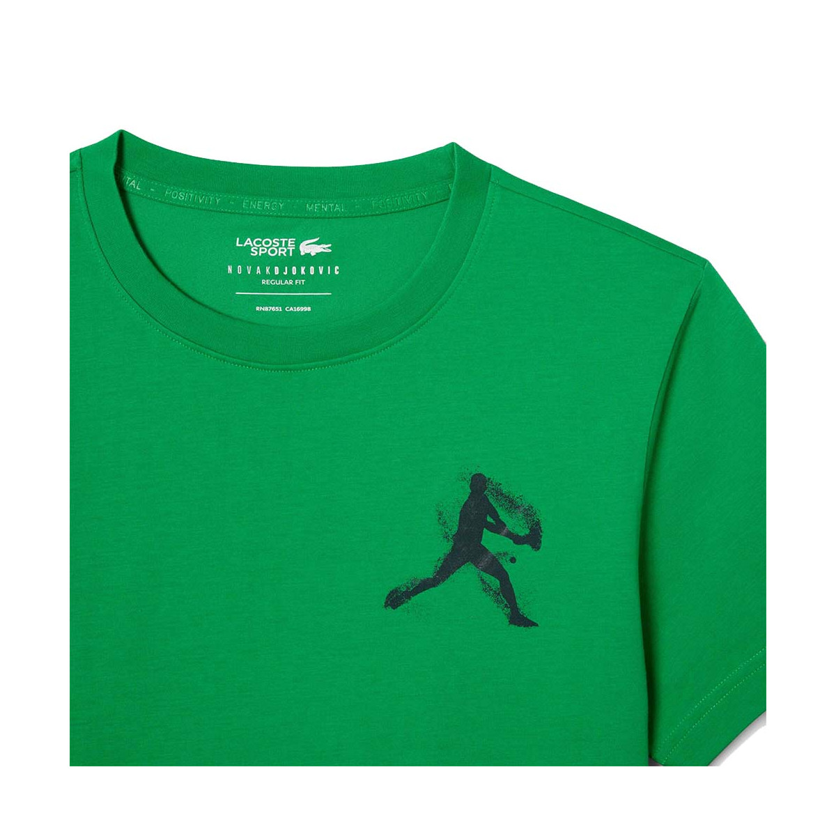 Pak T-Shirt + Lacoste Tennis Pet x Novak Djokovic Groen
