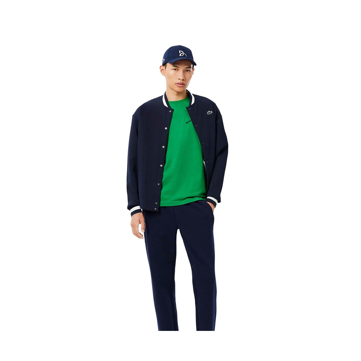 Pak T-Shirt + Lacoste Tennis Pet x Novak Djokovic Groen