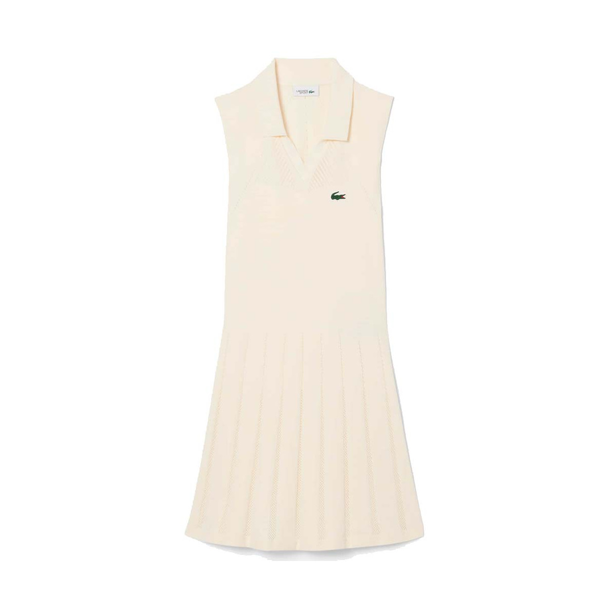 Lacoste Tennis Stretch Jurk Dames Zwart