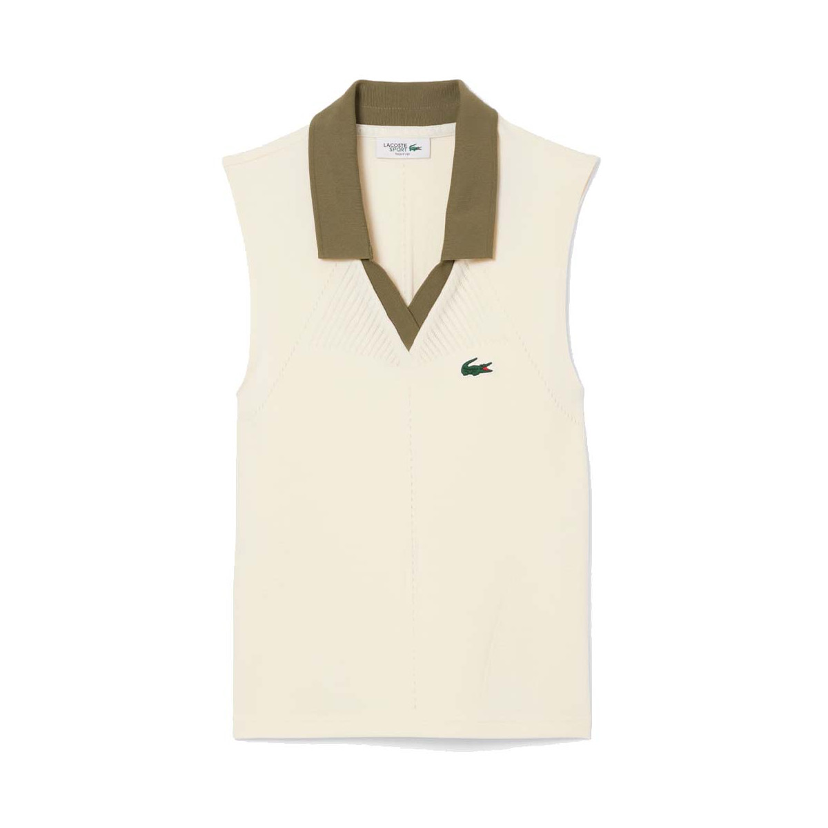 Polo Lacoste Dames Zonder Mouwen Zwart