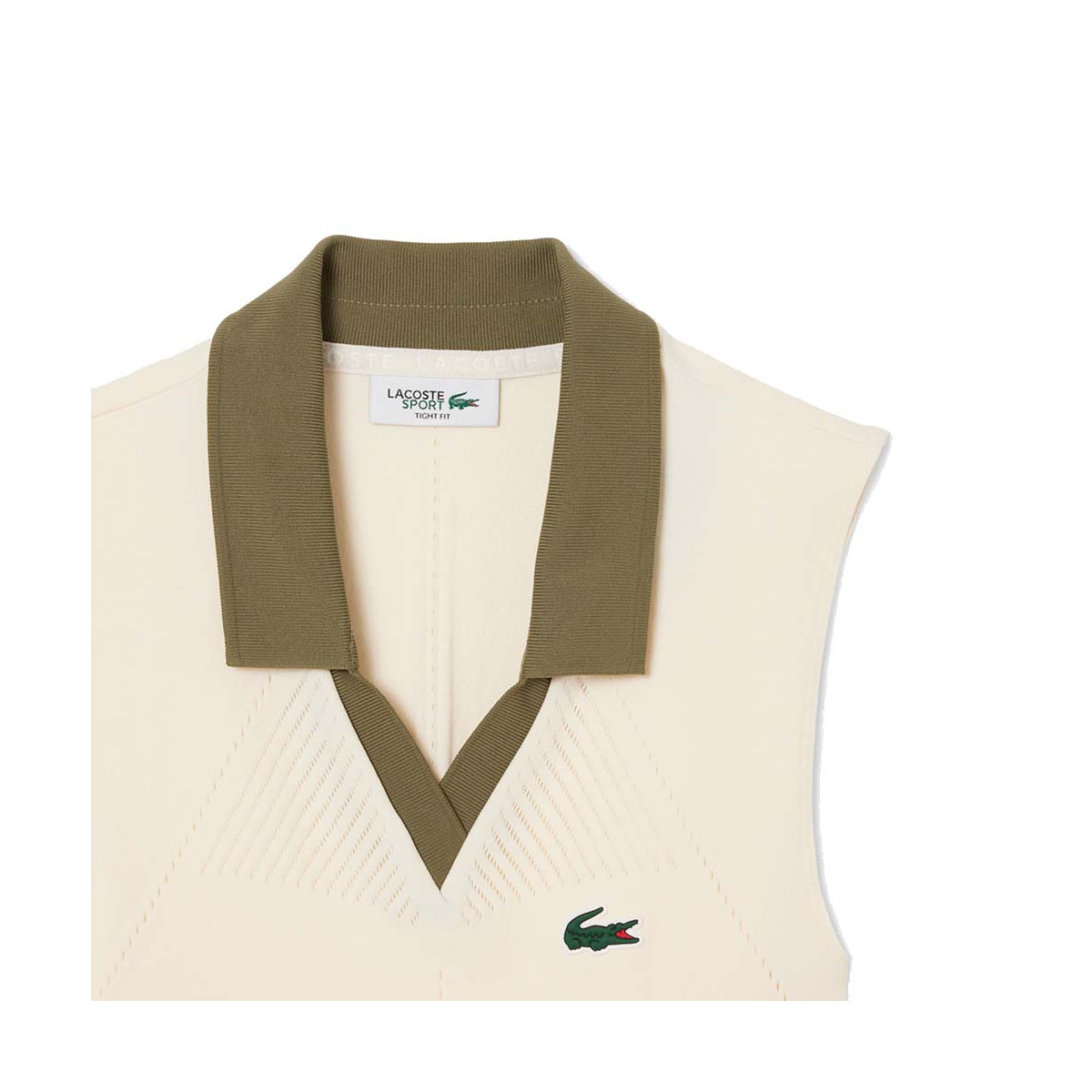 Polo Lacoste Dames Zonder Mouwen Zwart