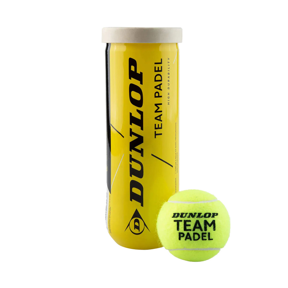 Dunlop Team Padel 3 stuks geel