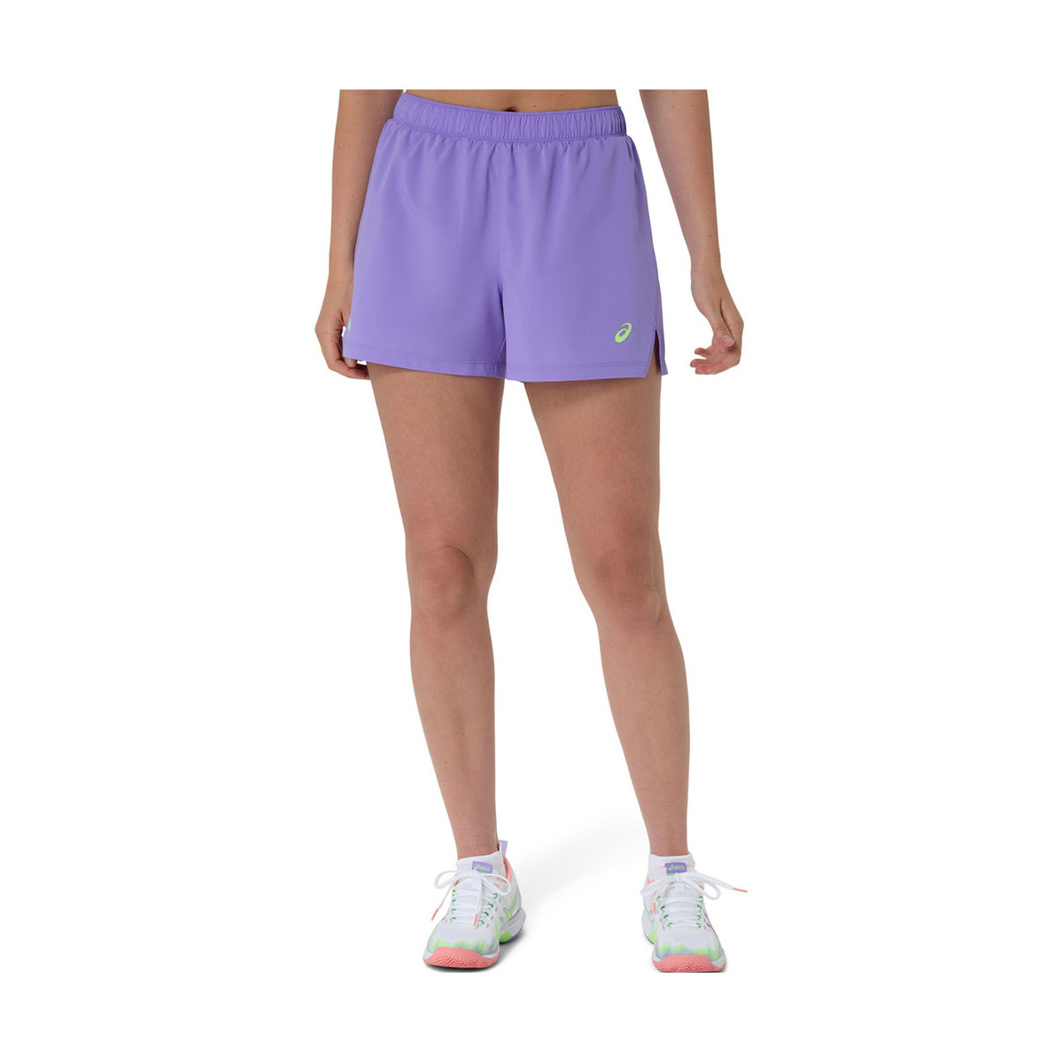 Asics Court 2-in-1 Dames Short Zwart