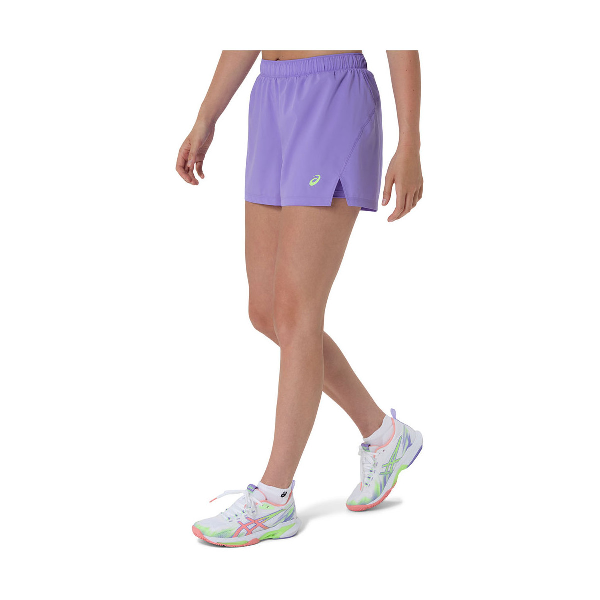 Asics Court 2-in-1 Dames Short Zwart