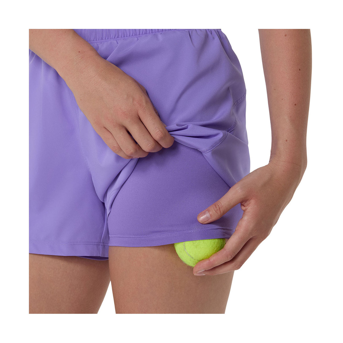 Asics Court 2-in-1 Dames Short Zwart