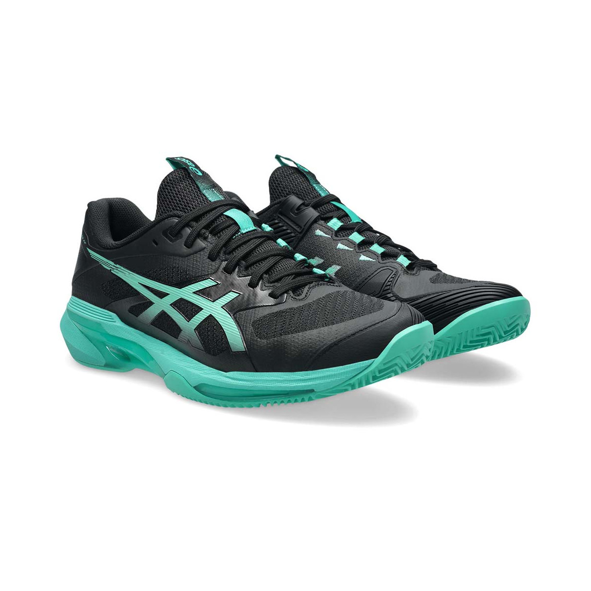 Asics Gel Solution Speed ​​​​FF 4 schoenen zwart/groen