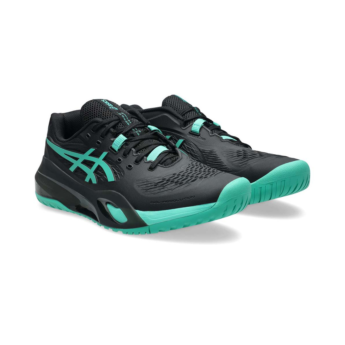 Asics Gel Resolution X Clay Zwart / Groen Schoenen