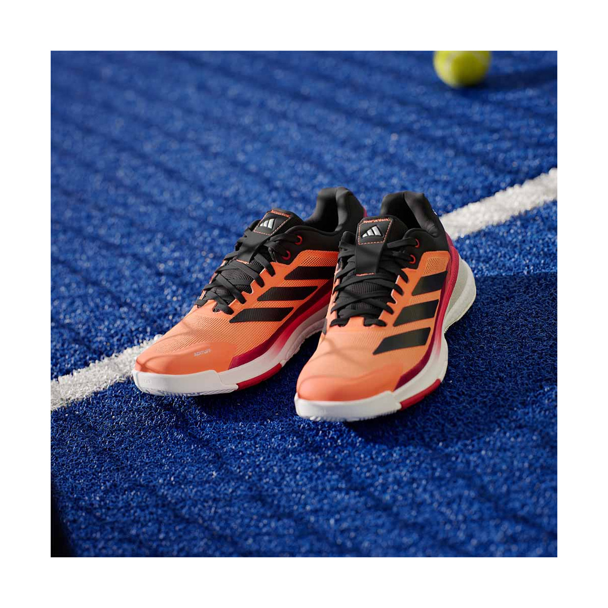 Adidas Crazyquick Boost Padelschoenen Wit / Zwart / Groen