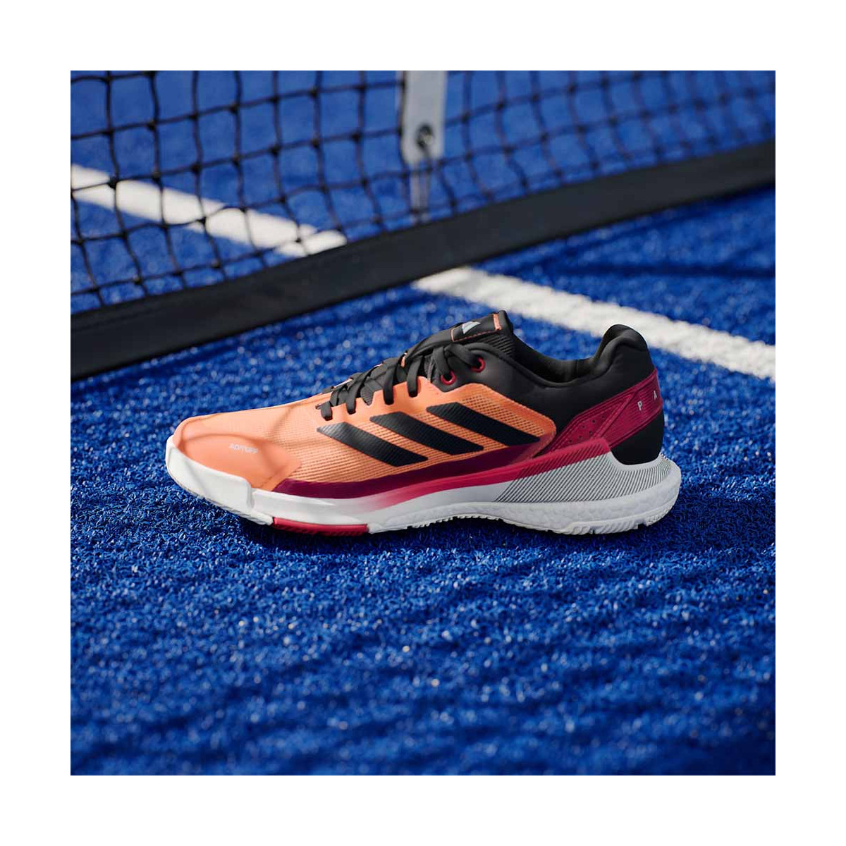 Adidas Crazyquick Boost Padelschoenen Wit / Zwart / Groen