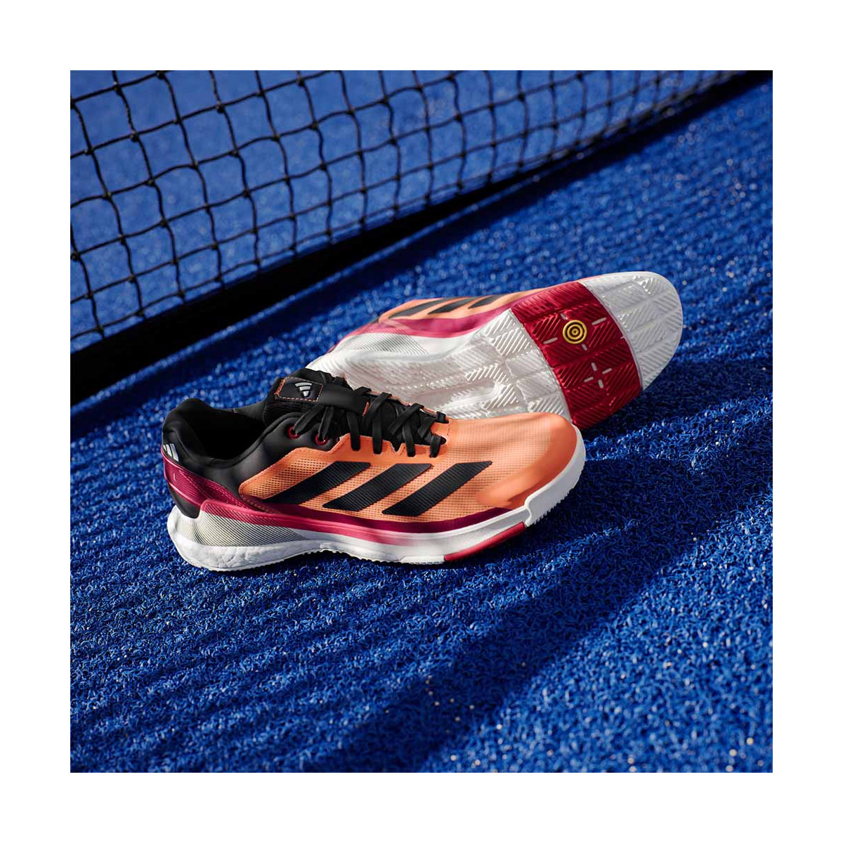 Adidas Crazyquick Boost Padelschoenen Wit / Zwart / Groen