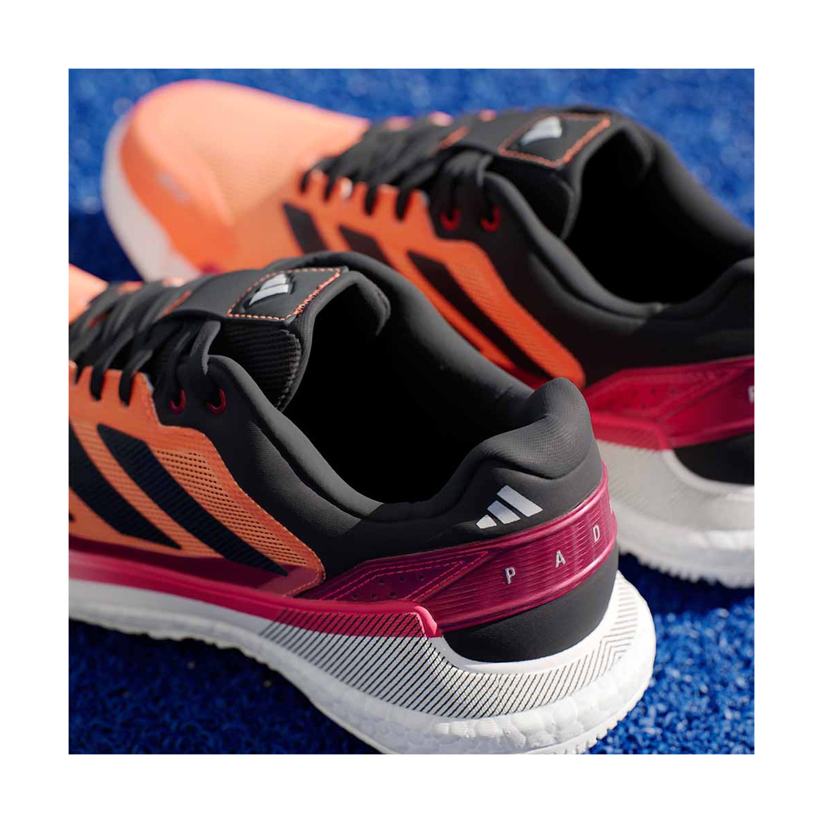 Adidas Crazyquick Boost Padelschoenen Wit / Zwart / Groen