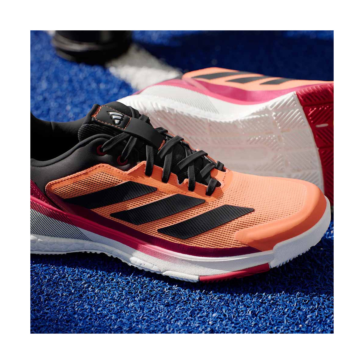 Adidas Crazyquick Boost Padelschoenen Wit / Zwart / Groen
