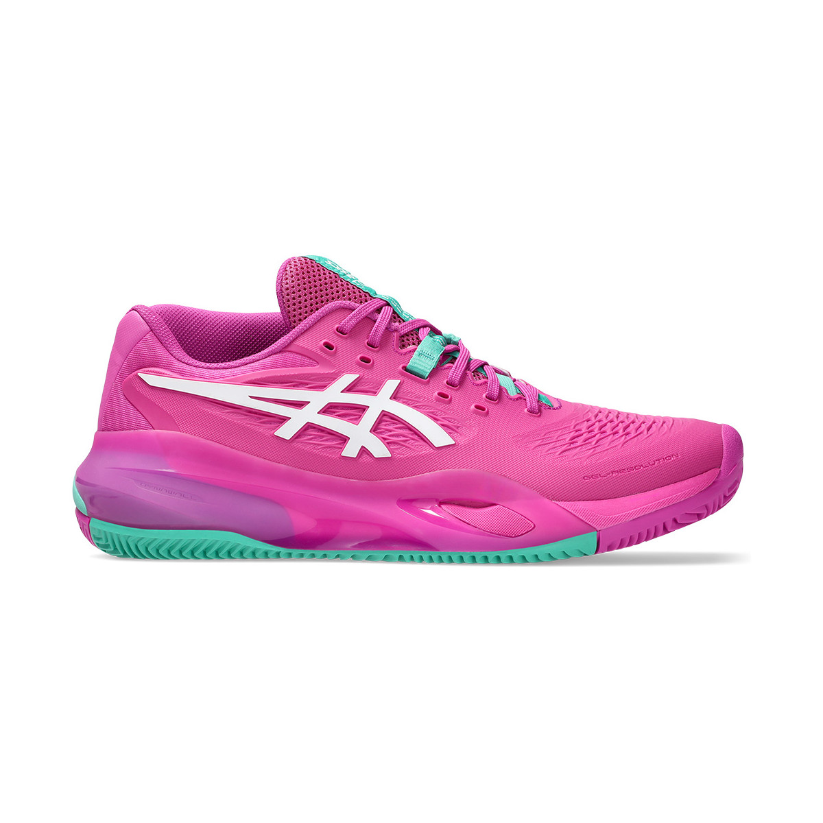Asics Gel Resolution X Clay Zwart / Groen Schoenen