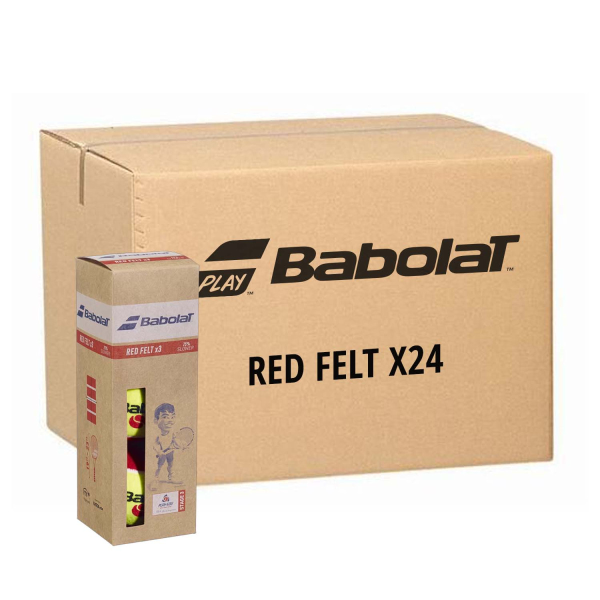 Babolat Red Felt 3 Stuks Geel
