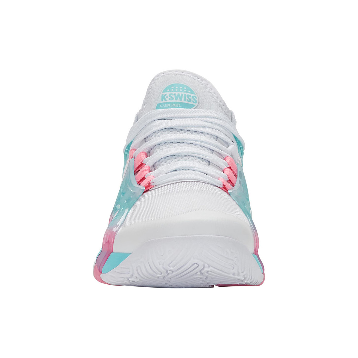 K-Swiss K-Frame Padel damesschoenen wit/roze/blauw