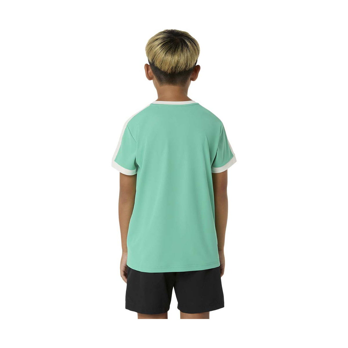 T-Shirt Asics Jongens Cr&egrave;me / Blauw