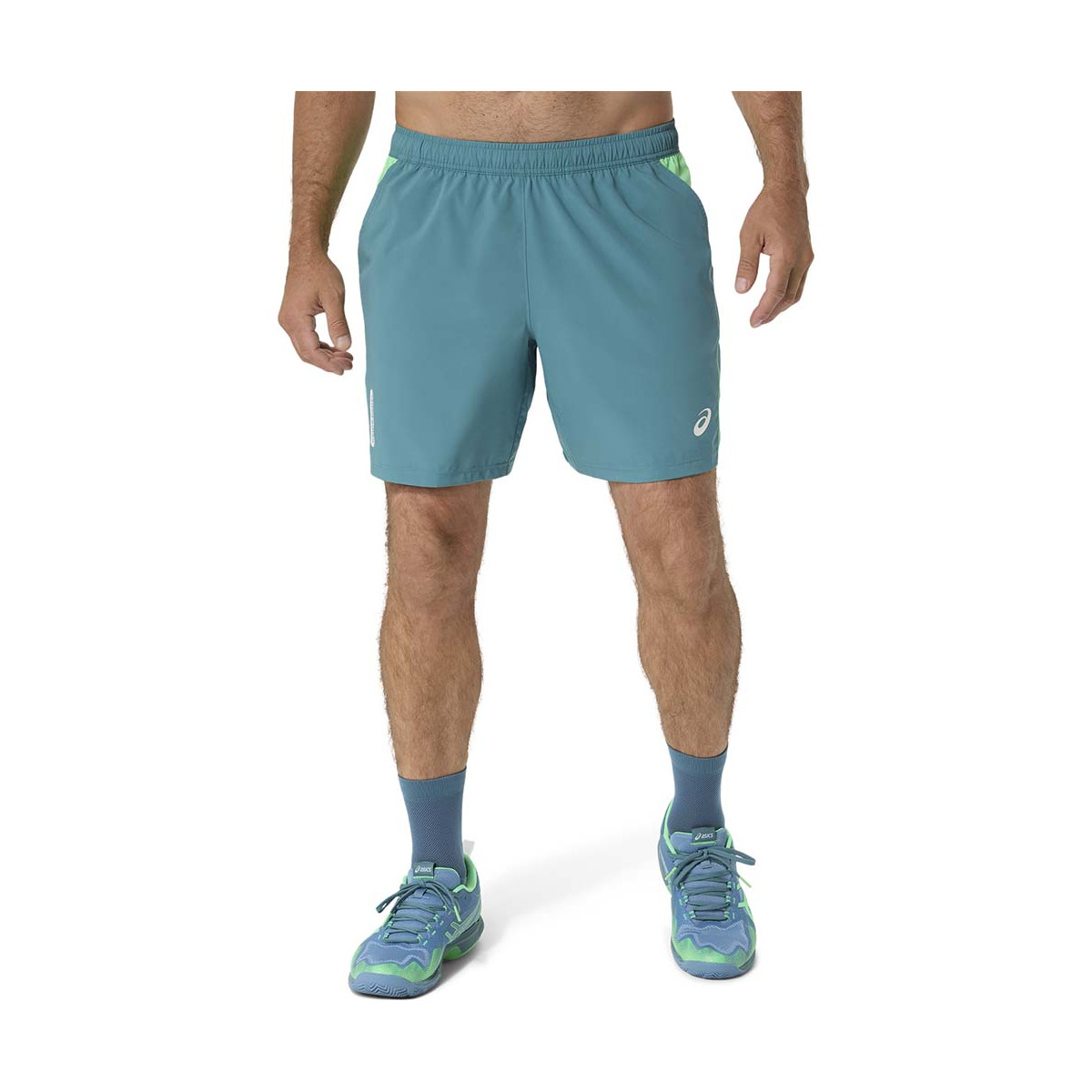 Asics Padel Court Shorts Cr&egrave;me / Groen