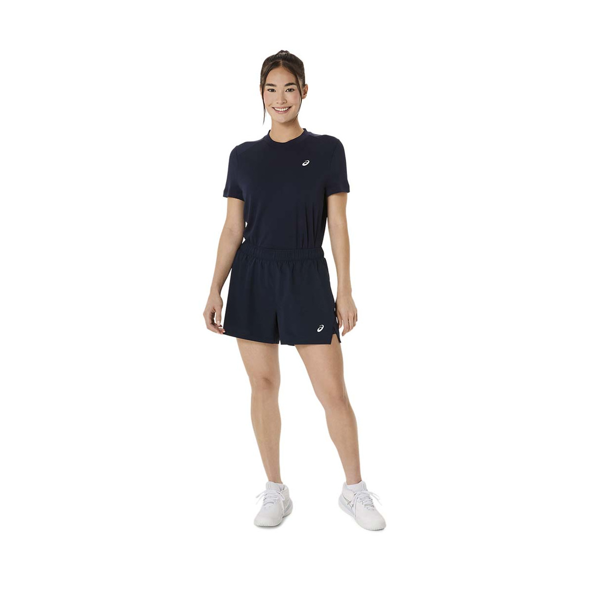 Asics Court 2-in-1 Dames Short Zwart