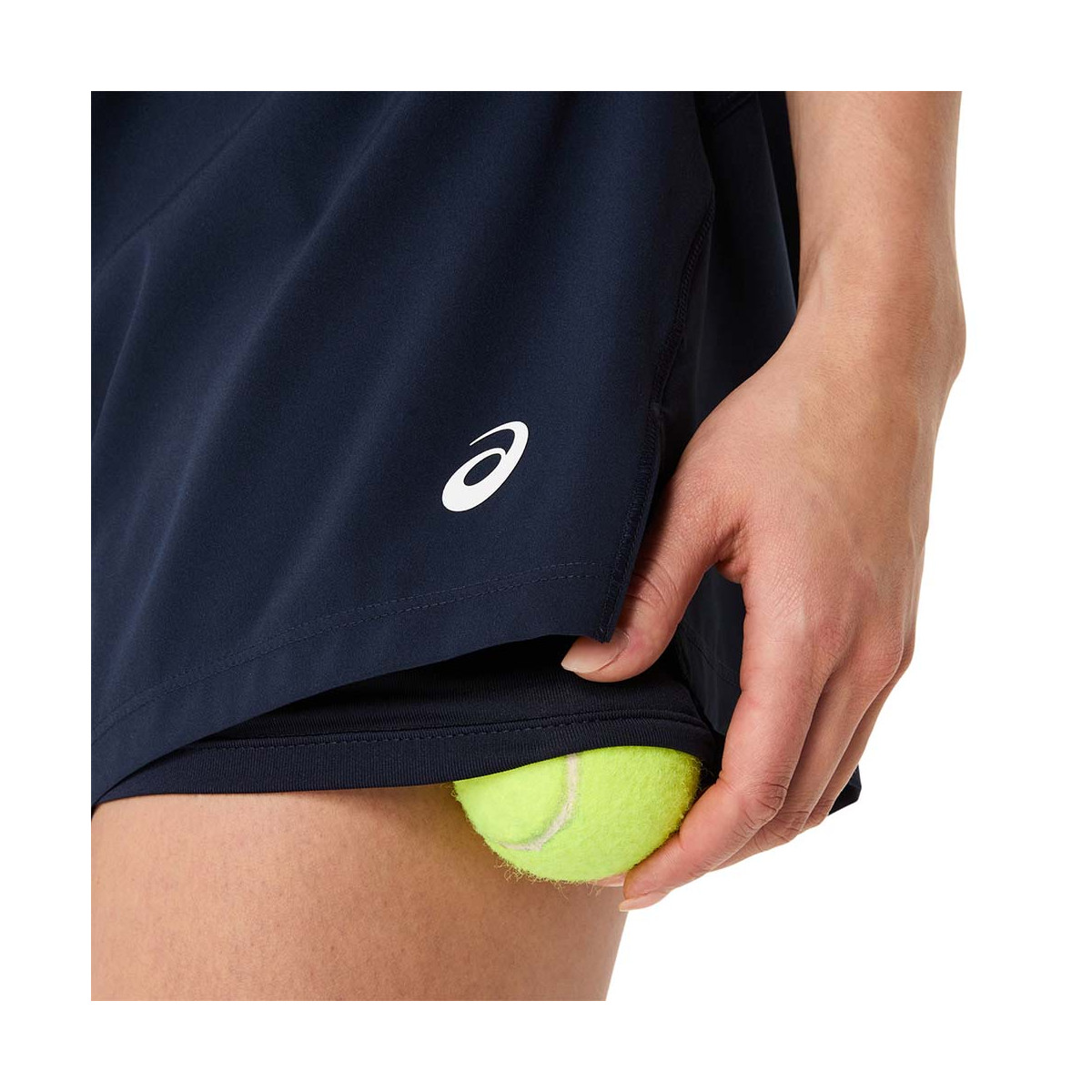 Asics Court 2-in-1 Dames Short Zwart
