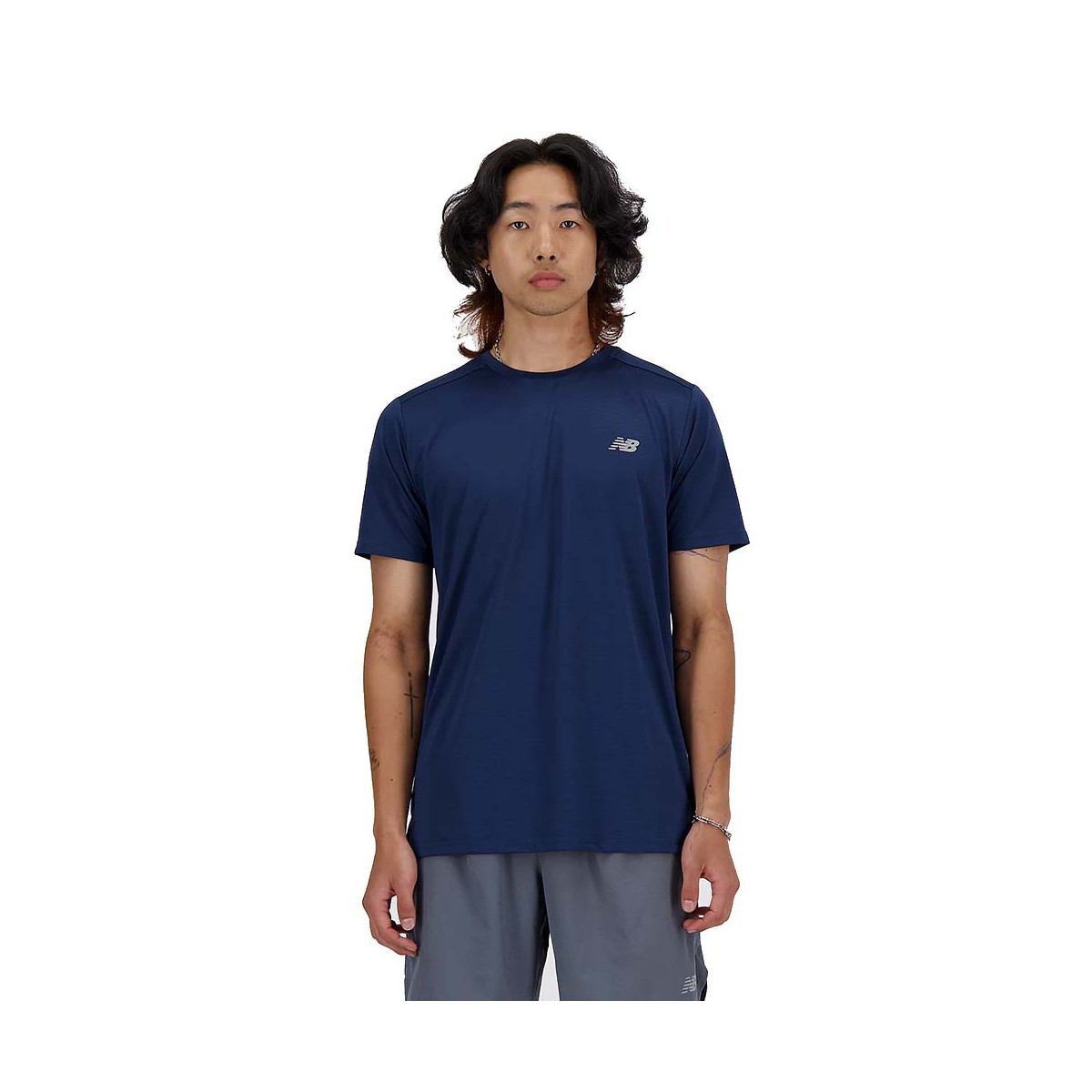 New Balance Essentials T-shirt Blauwgrijs