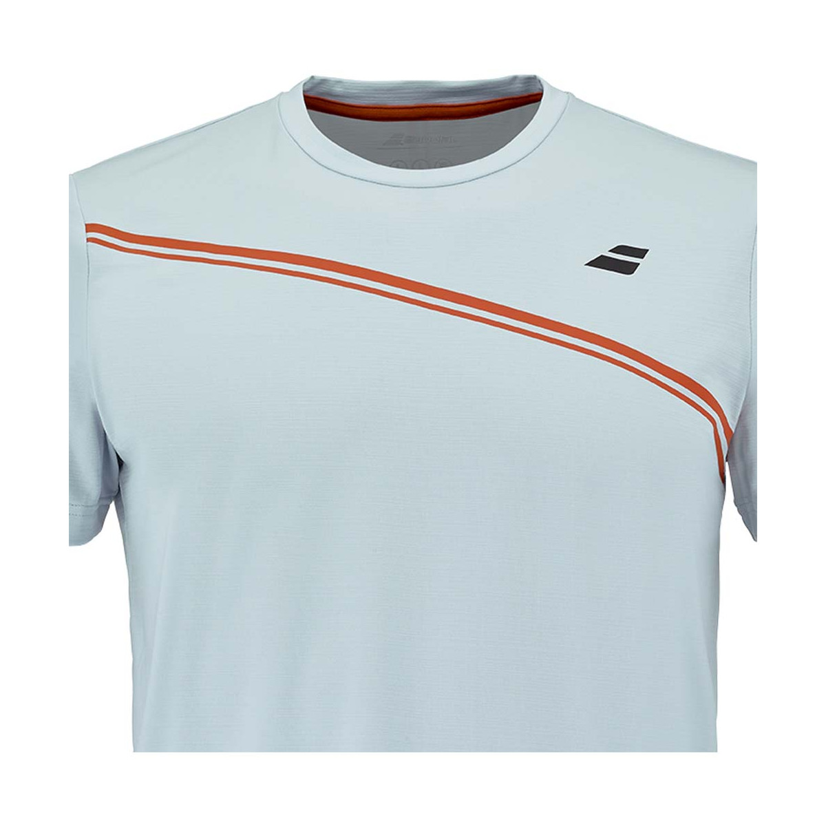 Babolat Play Crew Neck Wit / Blauw T-Shirt