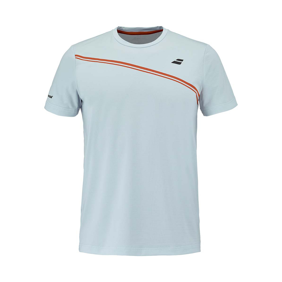 Babolat Play Crew Neck Wit / Blauw T-Shirt
