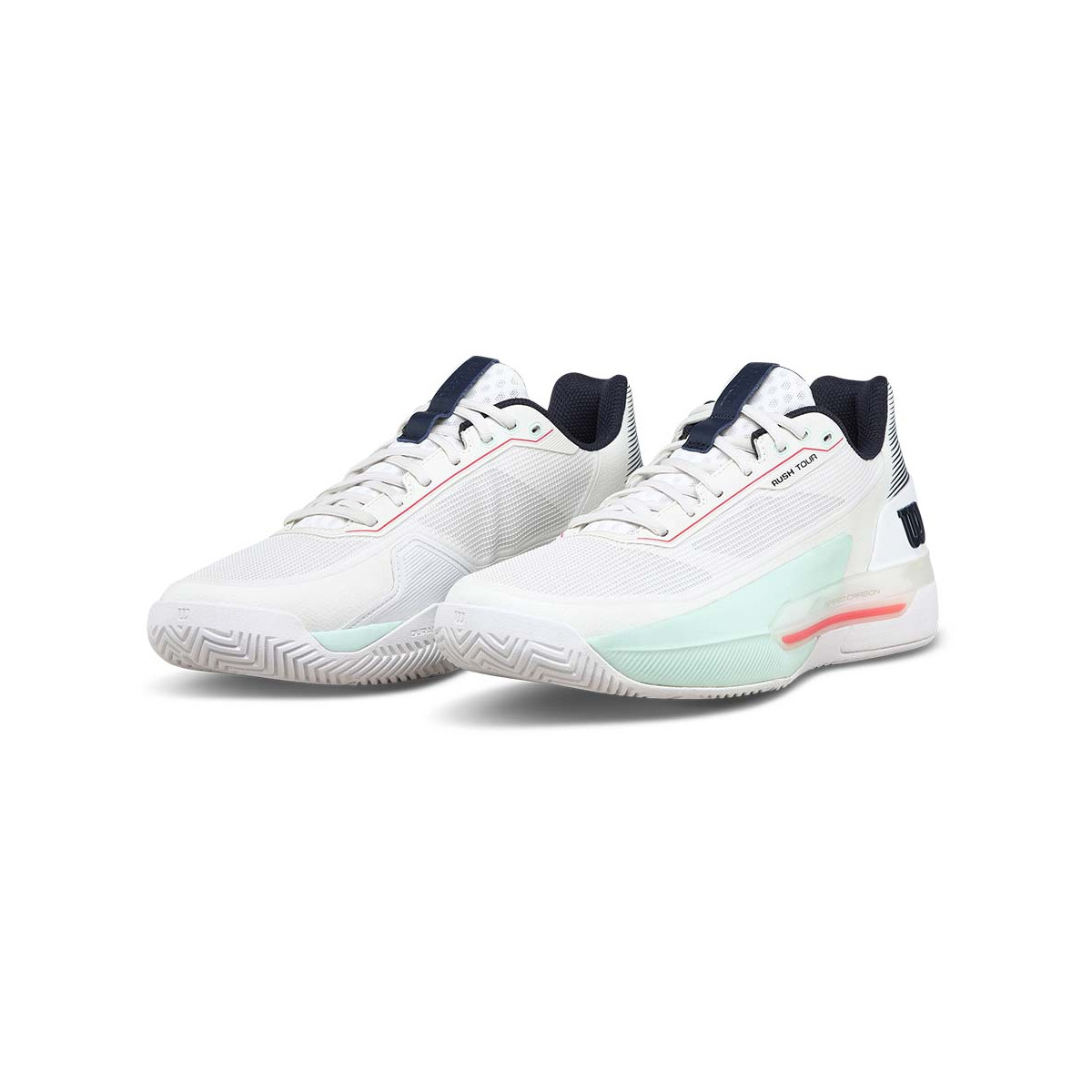 Wilson Rush Tour 5 Wit / Blauw schoenen
