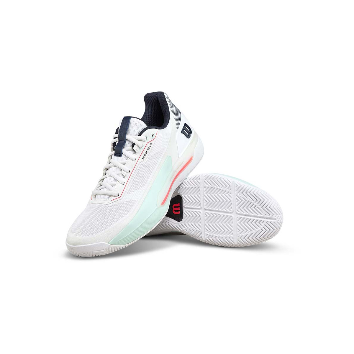 Wilson Rush Tour 5 Wit / Blauw schoenen