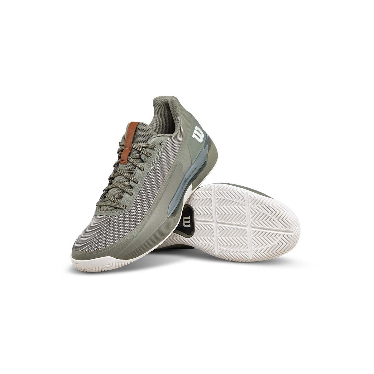 Wilson Rush Tour 5 tennisschoenen kaki groen