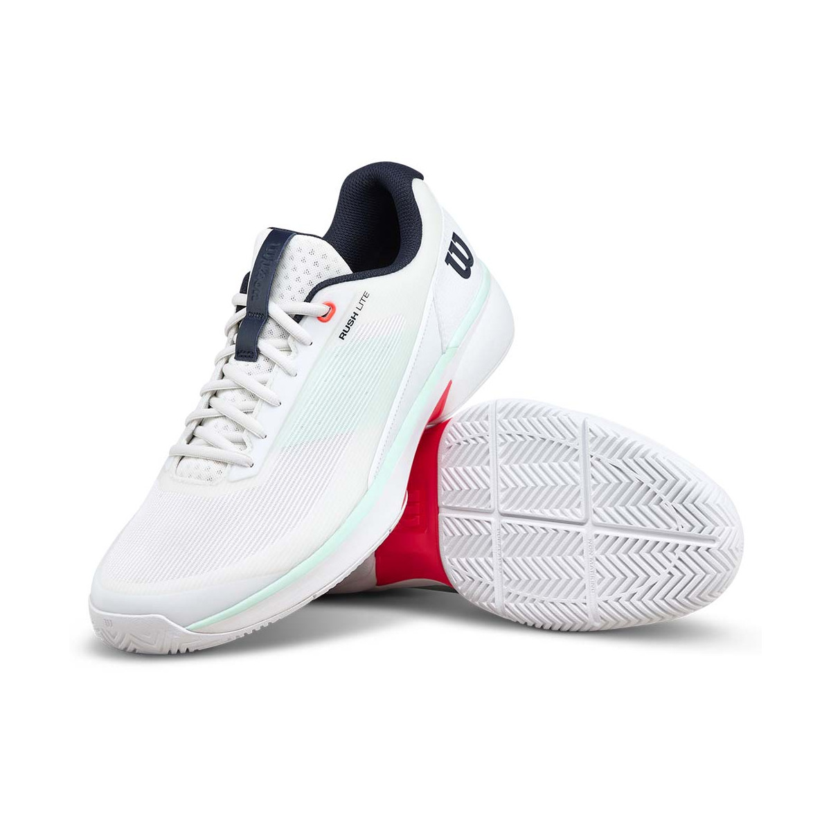 Wilson Rush Pro 5 Wit / Pastelgroen schoenen