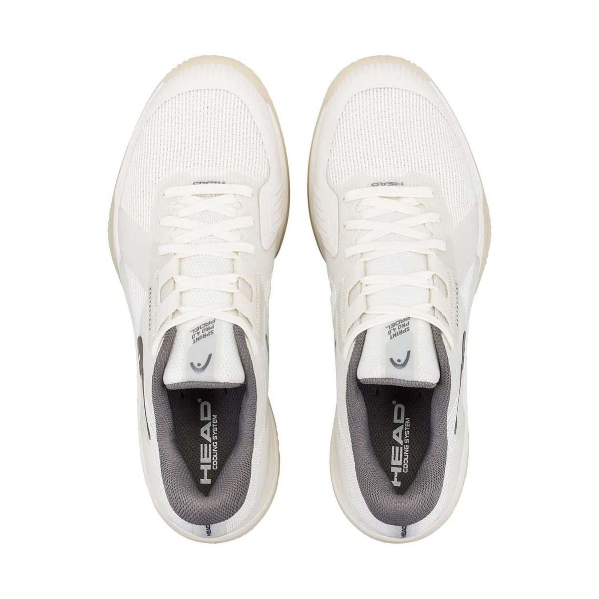 Head Sprint Pro 4.0 padelschoenen wit / grijs