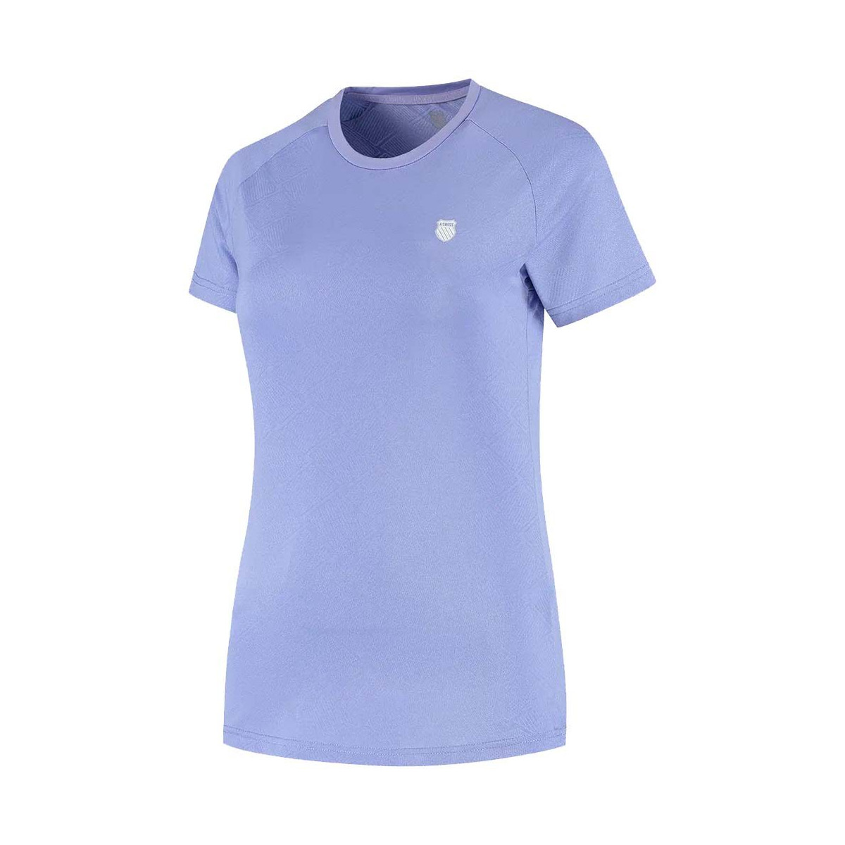 K-Swiss Hypercourt Crew Jacquard T-shirt dames paars