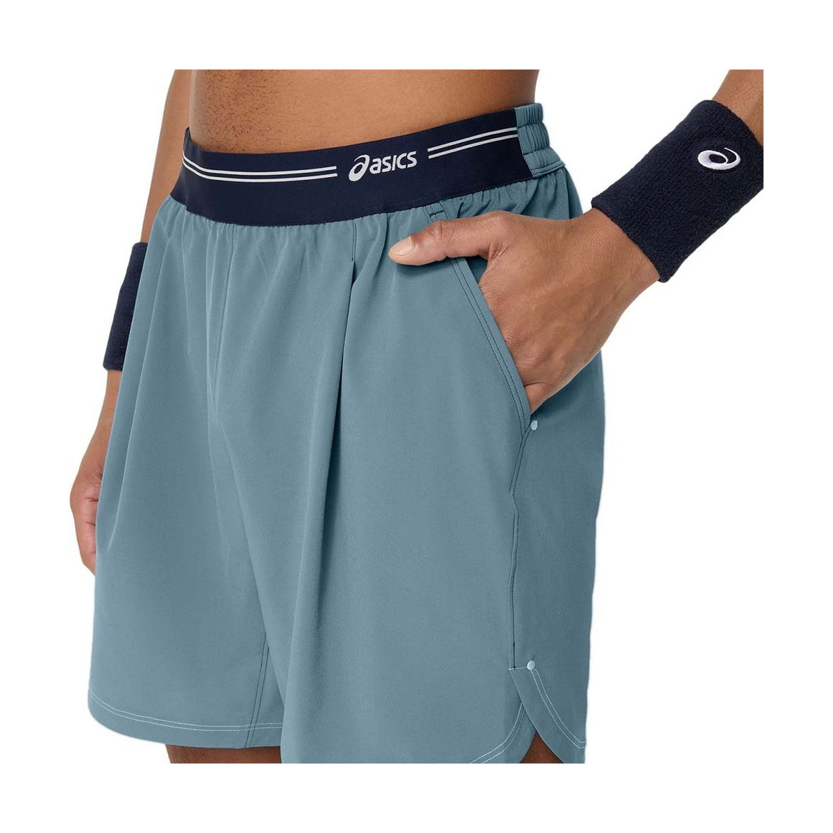 Asics Game short blauw / grijs