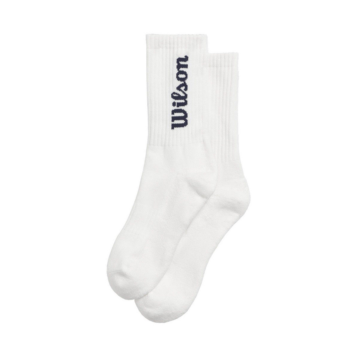 Wilson Crew Logo sokken wit / marineblauw