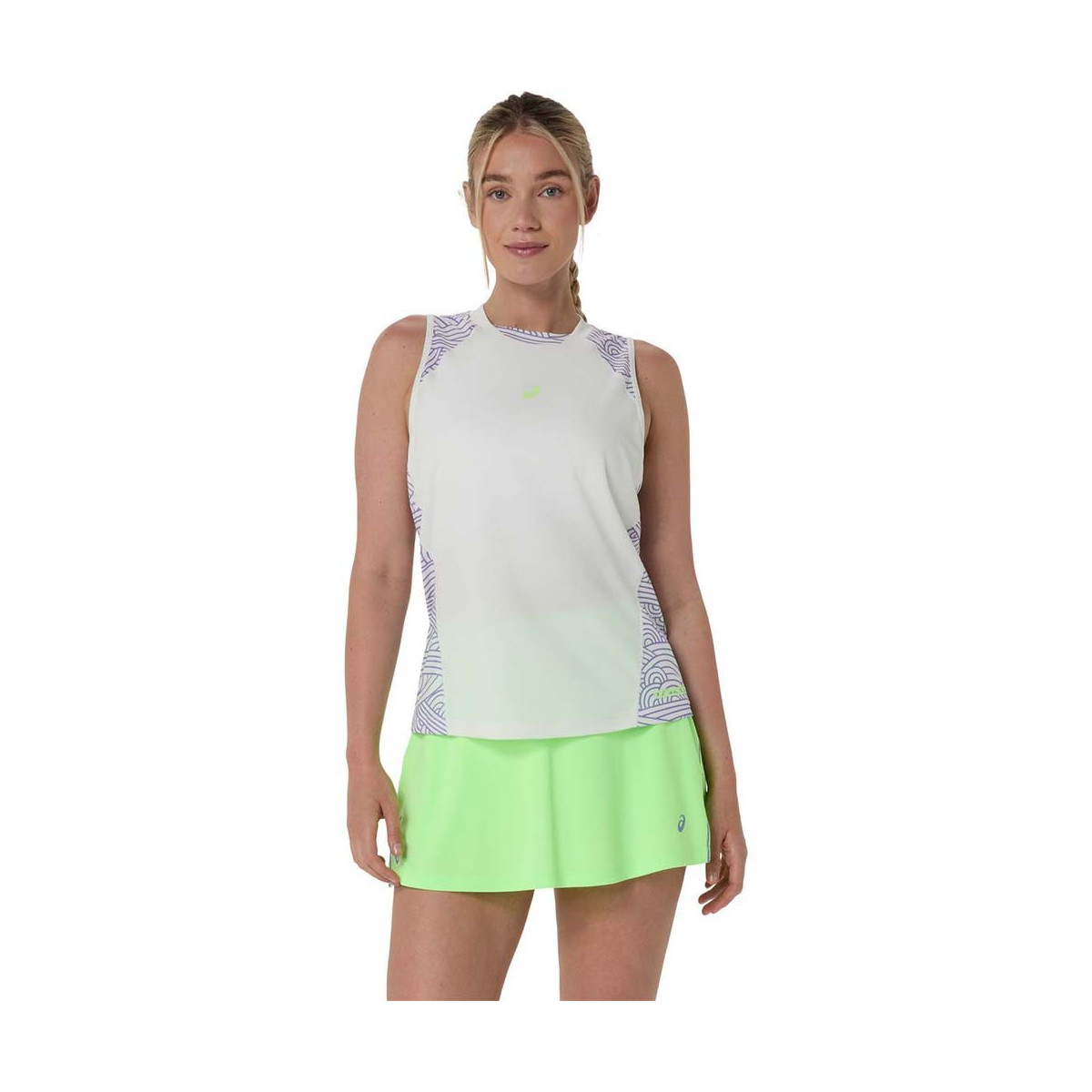 Asics Padel Court All Over tanktop cr&egrave;me / paars