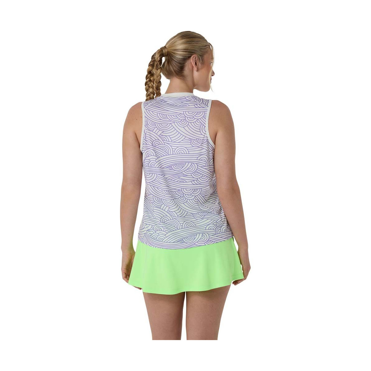 Asics Padel Court All Over tanktop cr&egrave;me / paars