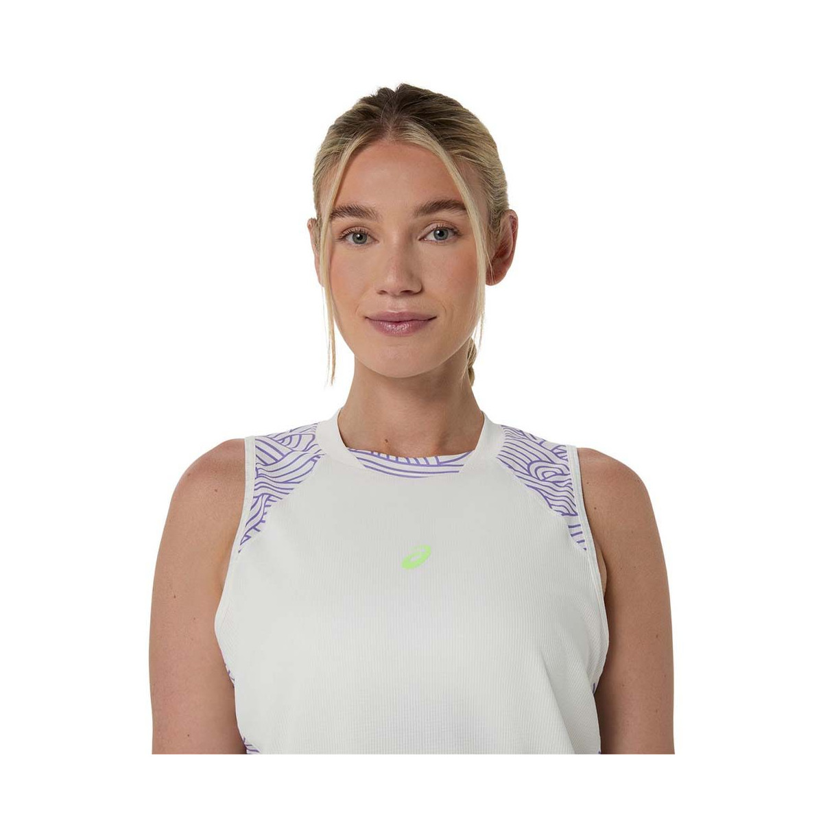 Asics Padel Court All Over tanktop cr&egrave;me / paars