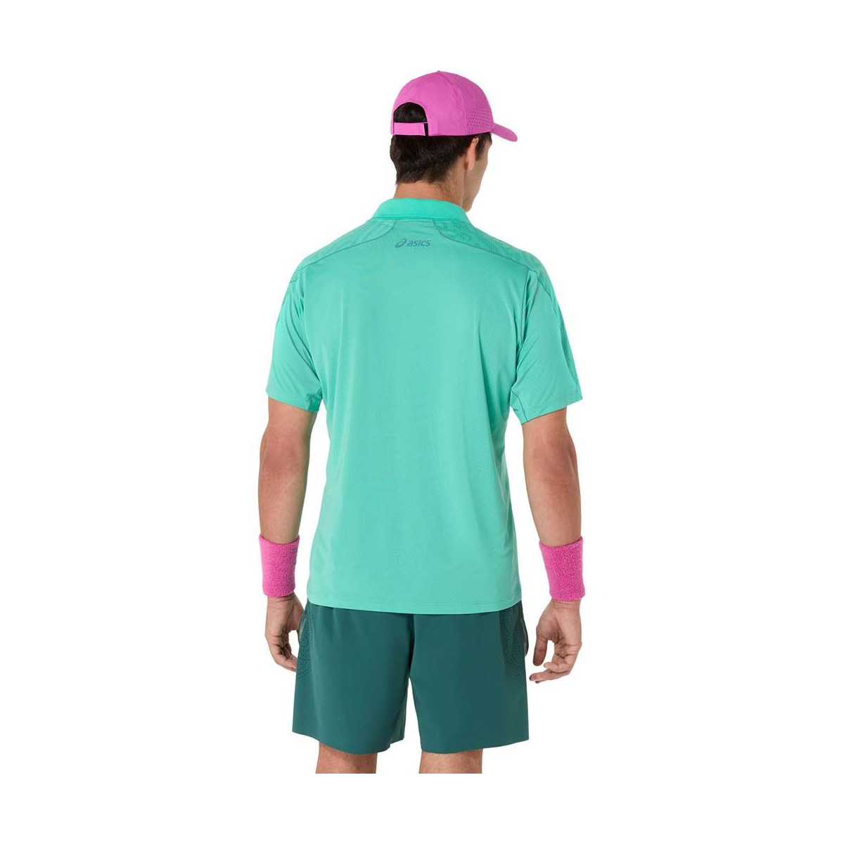 Asics Match Jacquard SS polo groen