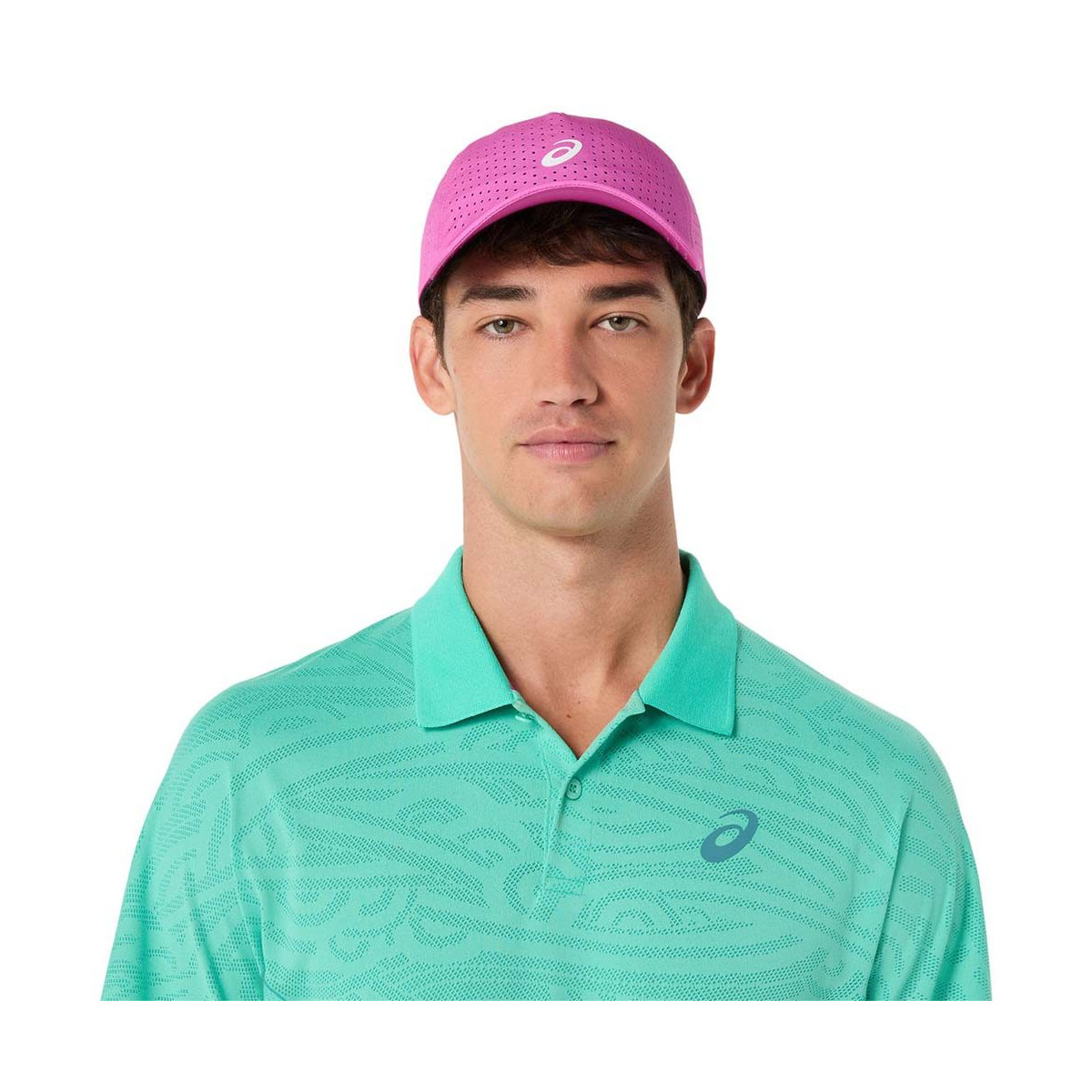 Asics Match Jacquard SS polo groen