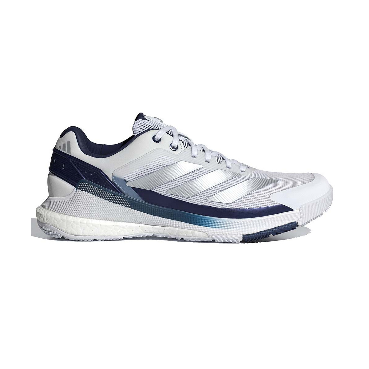 Adidas Crazyquick Boost padelschoenen wit / marineblauw